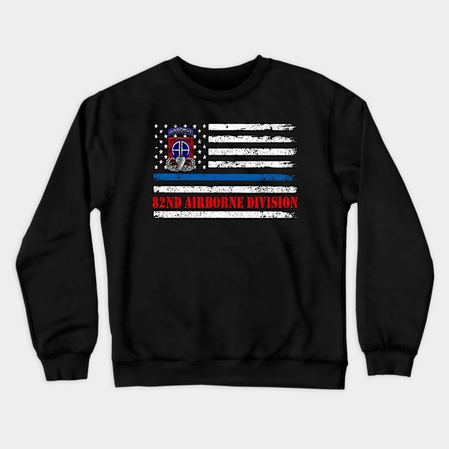 82nd Army Airborne Division Veteran Shirt Men Women Crewneck Sweatshirt by floridadori